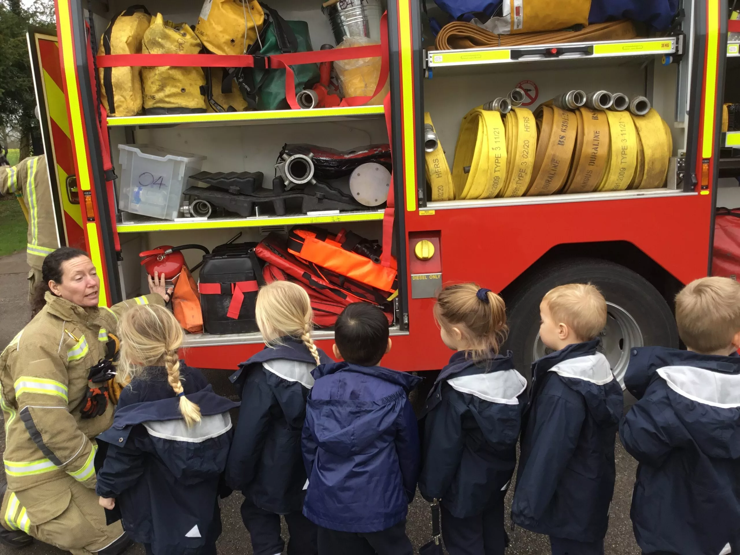 Firefighters visit Stepping Stones!